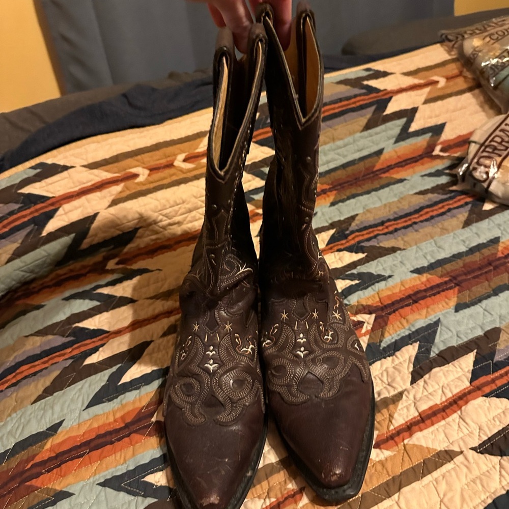 Brown Western Leather Boots